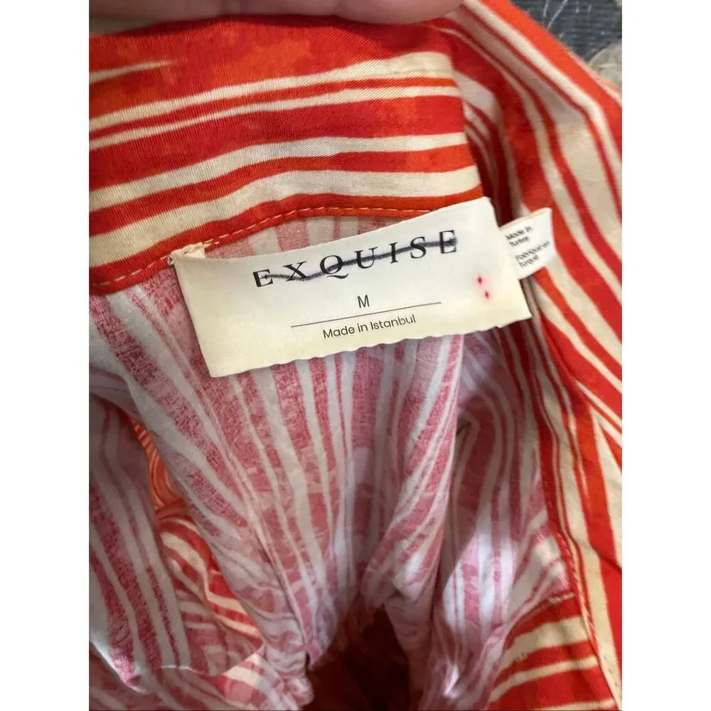 New Anthropologie The Tobie Button-Front Pleated Shirt Dress by Exquise Size M - Picture 10 of 10